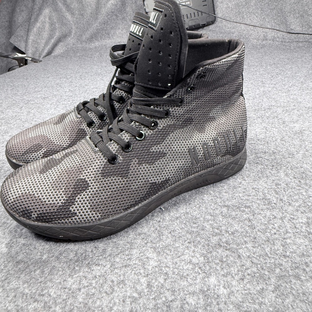 NOBULL Black Camo SuperFabric High-Top Trainers Mens 7.5 Womens 9 Gym Shoes